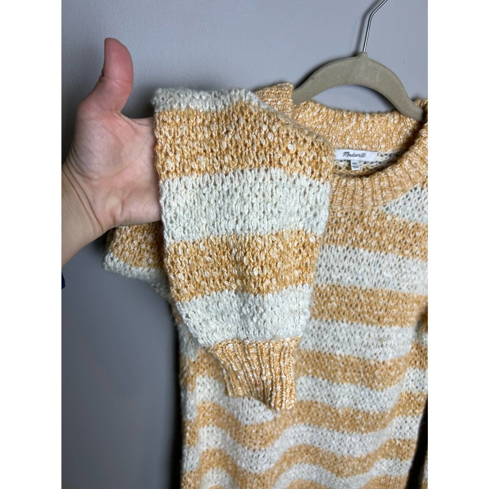Madewell Baez Pullover Sweater in Stripe Size xxs - Picture 7 of 10
